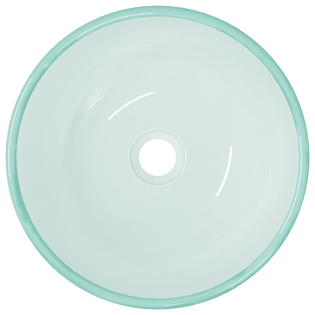 vidaXL Basin Tempered Glass 35x12 cm Frosted 3
