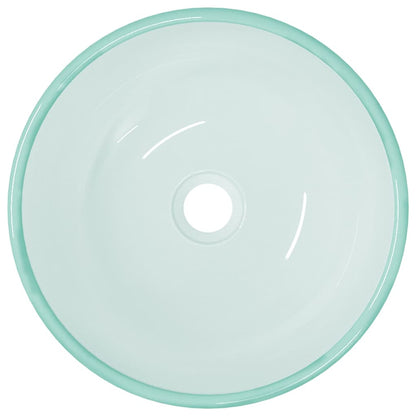 vidaXL Basin Tempered Glass 35x12 cm Frosted 3