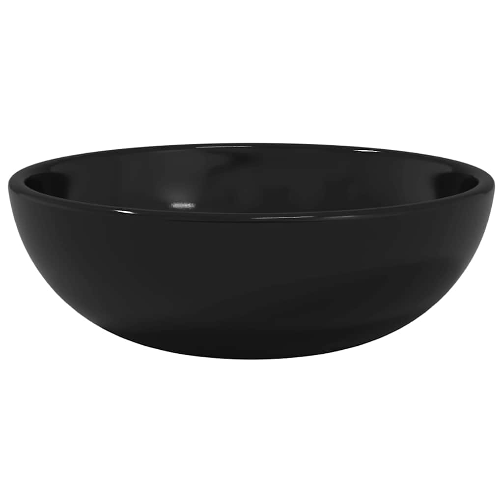 vidaXL Basin Tempered Glass 35x12 cm Black 2