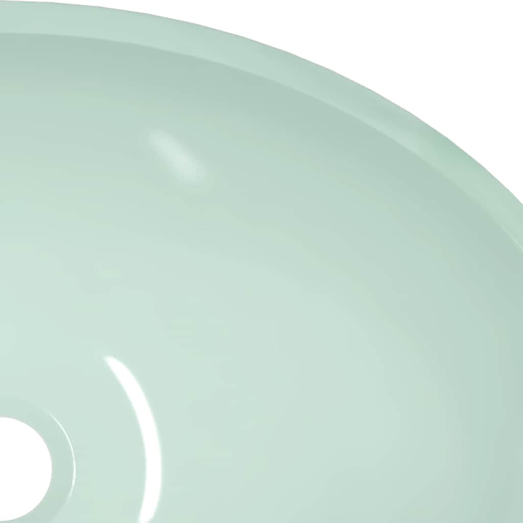 vidaXL Basin Glass 50x37x14 cm White 6