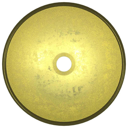 vidaXL Basin Tempered Glass 35x12 cm Gold 3