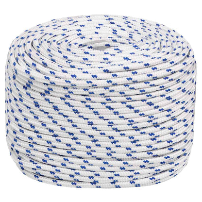 vidaXL Boat Rope White 8 mm 250 m Polypropylene 2