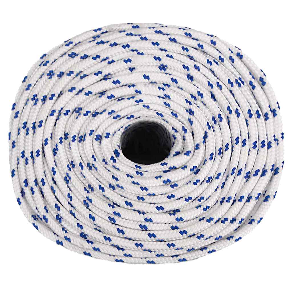 vidaXL Boat Rope White 8 mm 250 m Polypropylene 3