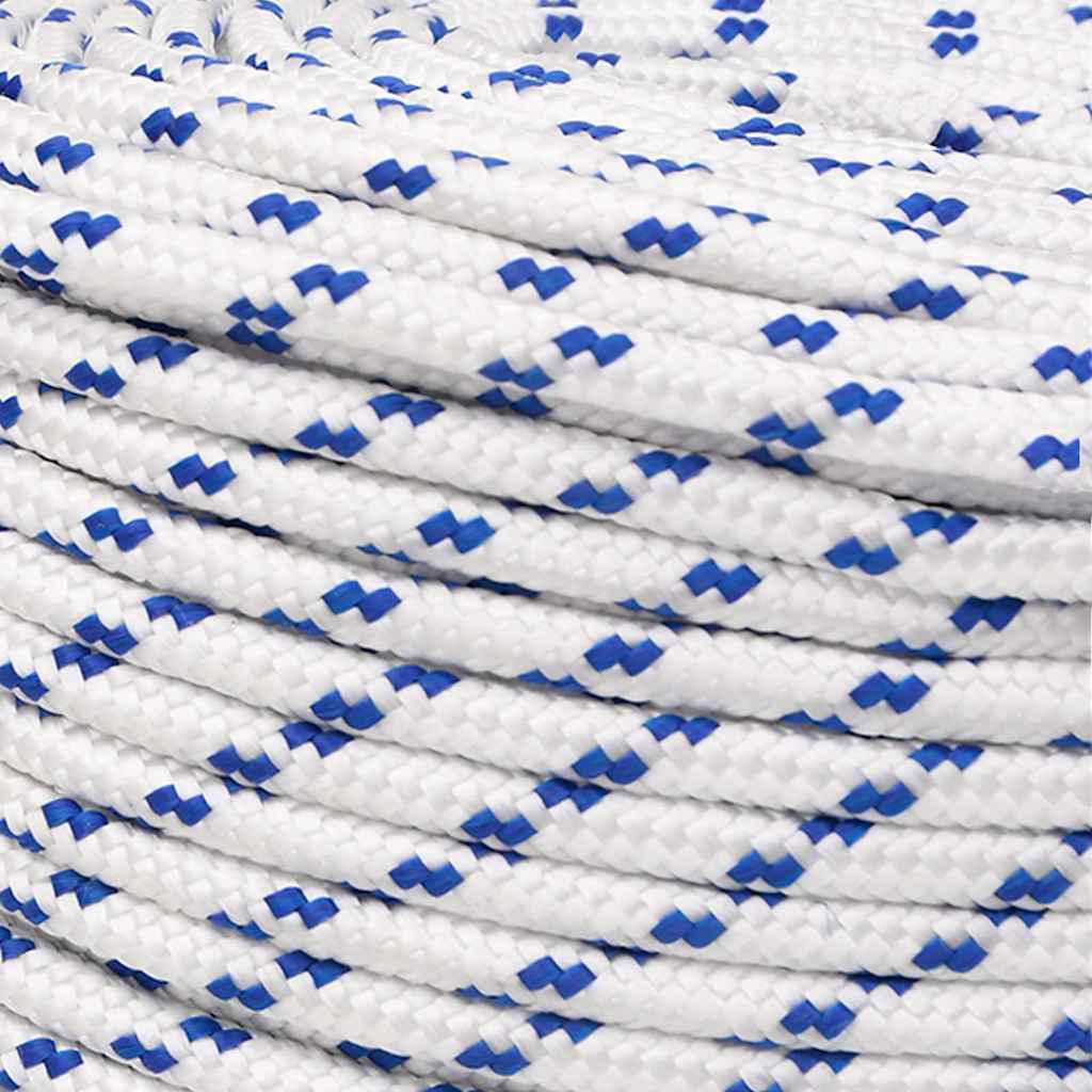 vidaXL Boat Rope White 8 mm 250 m Polypropylene 4
