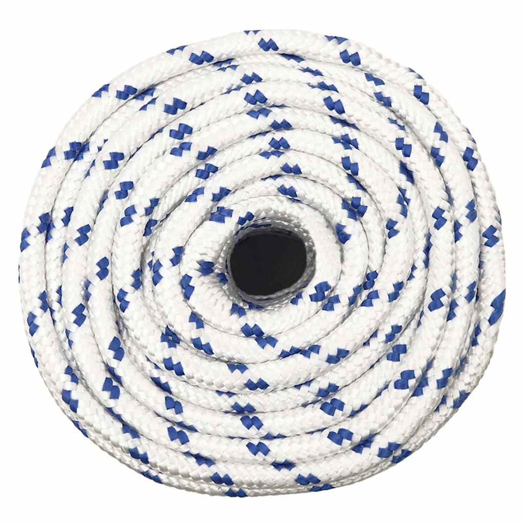 vidaXL Boat Rope White 14 mm 100 m Polypropylene 3