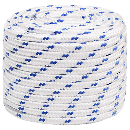 vidaXL Boat Rope White 16 mm 100 m Polypropylene 2