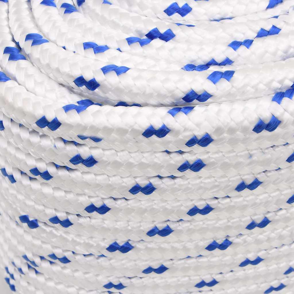 vidaXL Boat Rope White 16 mm 100 m Polypropylene 4