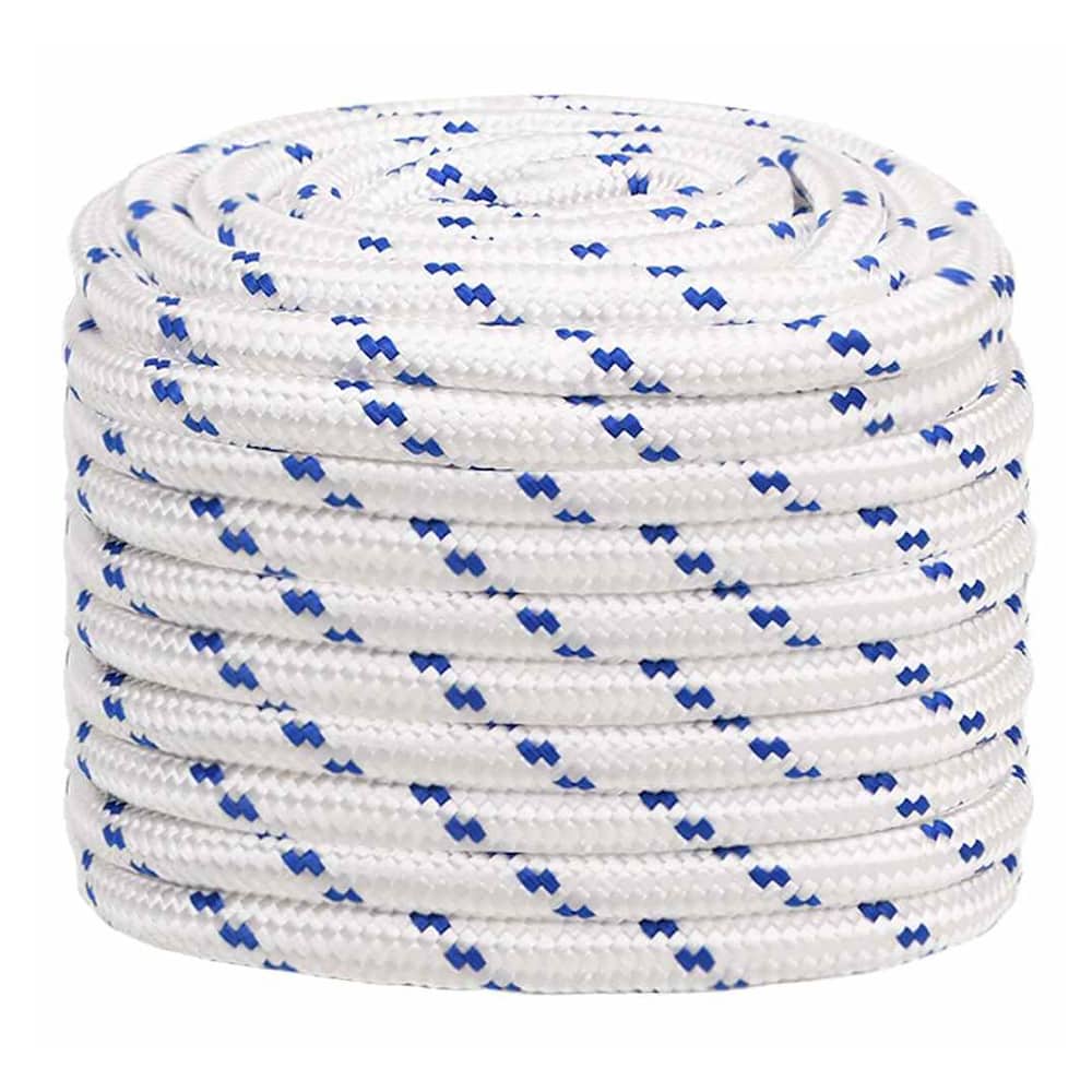 Boat Rope White Polypropylene Length 50 m White and Blue 20 mm
