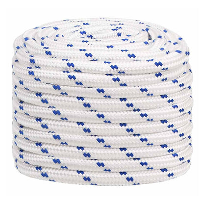 Boat Rope White Polypropylene Length 50 m White and Blue 20 mm