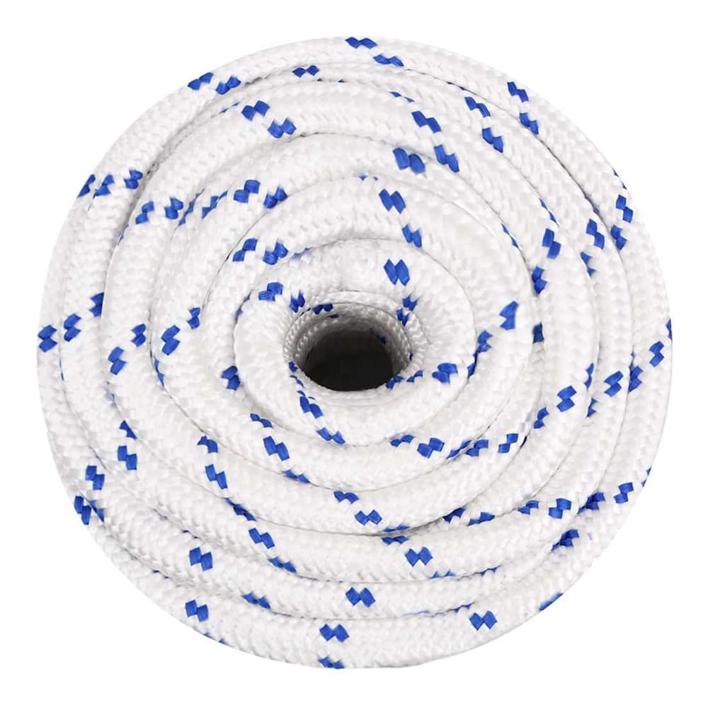 Boat Rope White Polypropylene Length 50 m White and Blue 20 mm