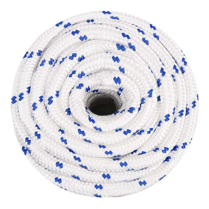 Boat Rope White Polypropylene Length 50 m White and Blue 20 mm