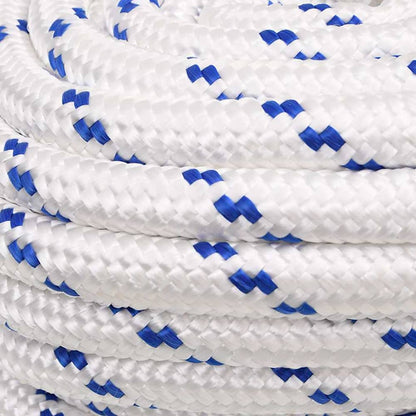 Boat Rope White Polypropylene Length 50 m White and Blue 20 mm