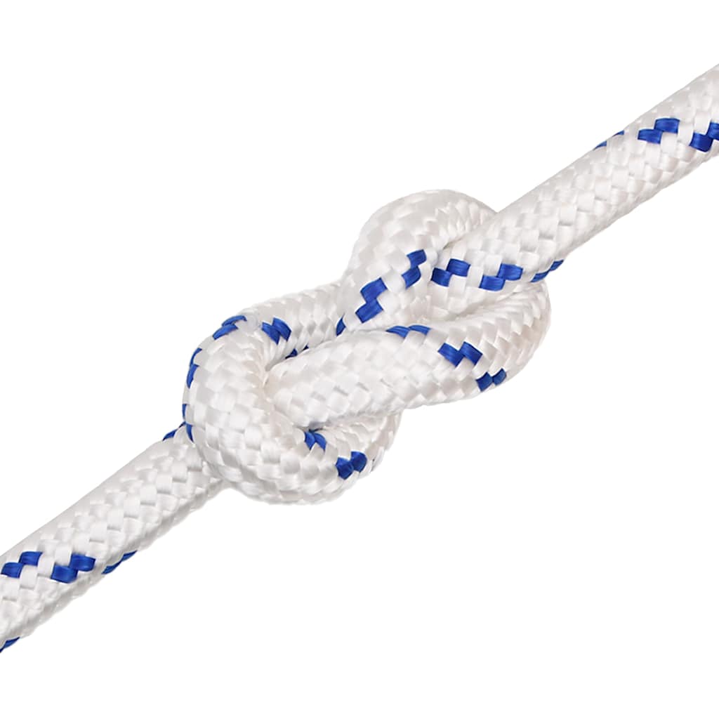 Boat Rope White Polypropylene Length 50 m White and Blue 20 mm
