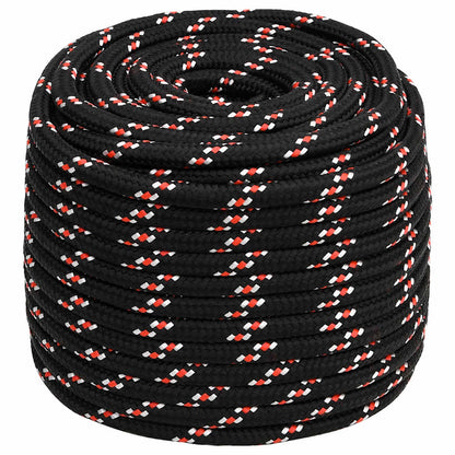 vidaXL Boat Rope Black 16 mm 100 m Polypropylene 2