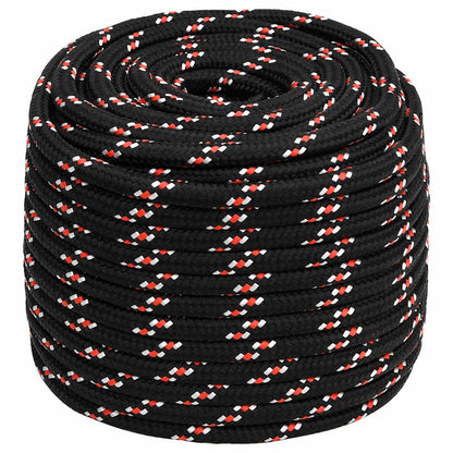 vidaXL Boat Rope Black 18 mm 100 m Polypropylene 2