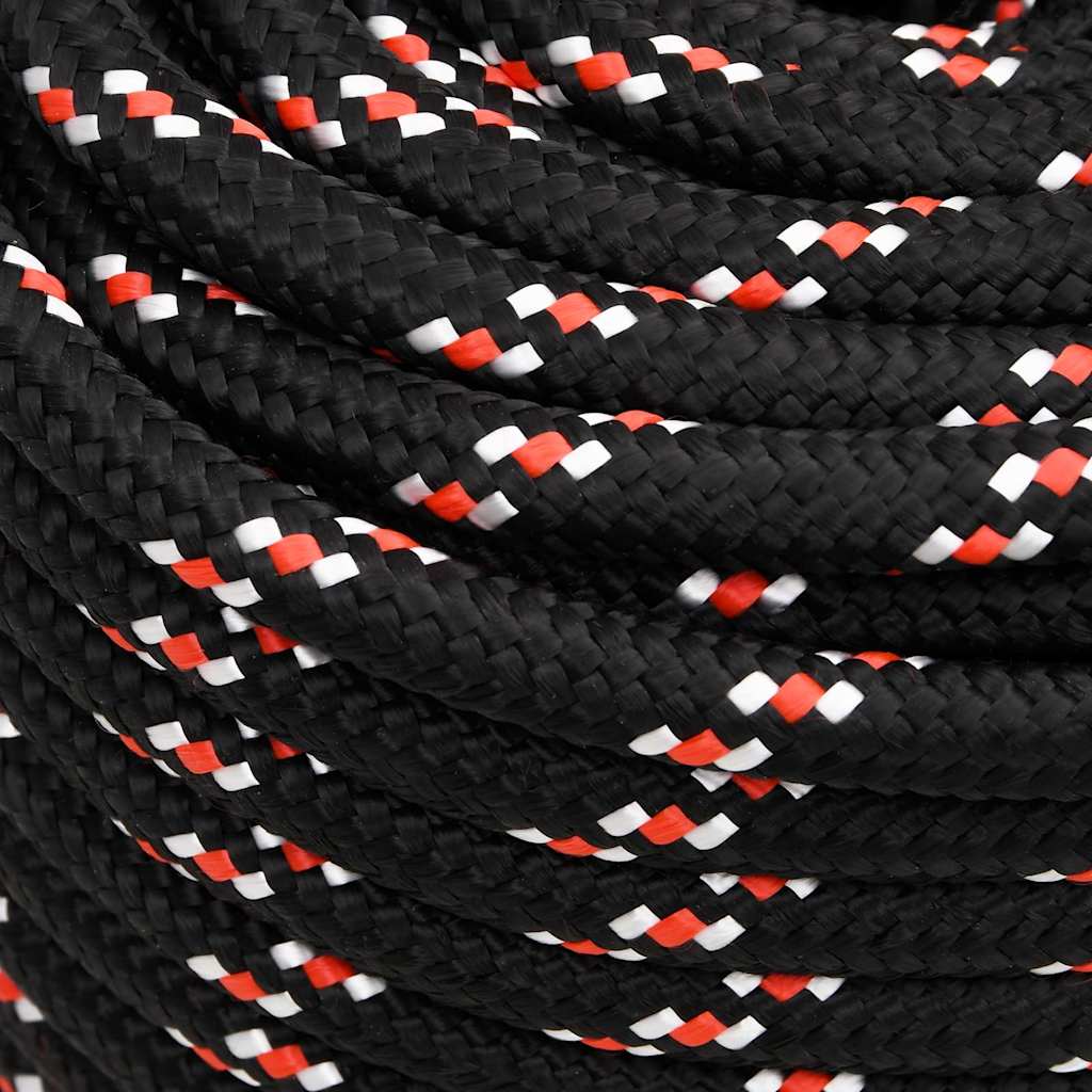 vidaXL Boat Rope Black 18 mm 100 m Polypropylene 4