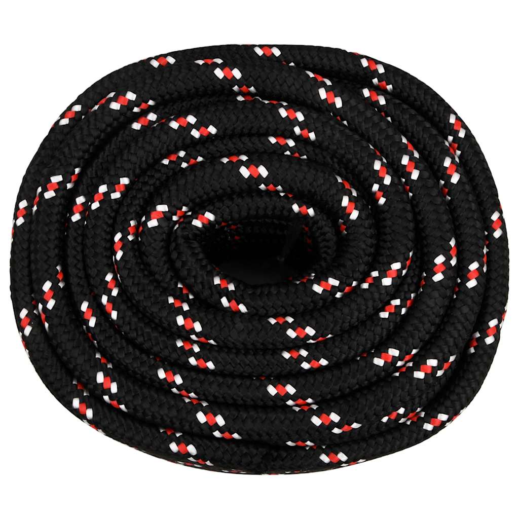 Boat Rope Black Polypropylene Length 50 m Black and red 20 mm