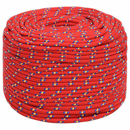 vidaXL Boat Rope Red 8 mm 250 m Polypropylene 2
