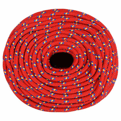 vidaXL Boat Rope Red 8 mm 250 m Polypropylene 3