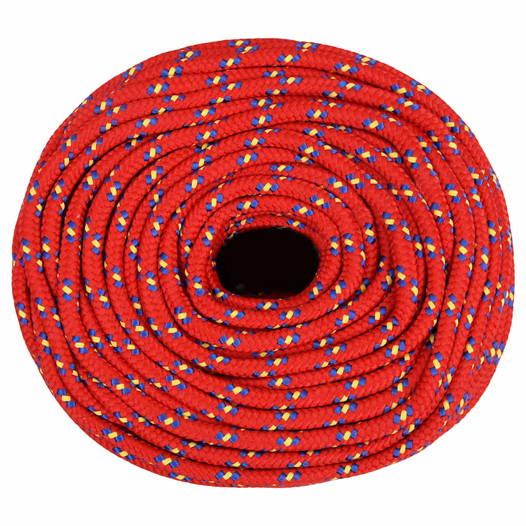 Boat Rope Polypropylene Length 250 m Red 8 mm