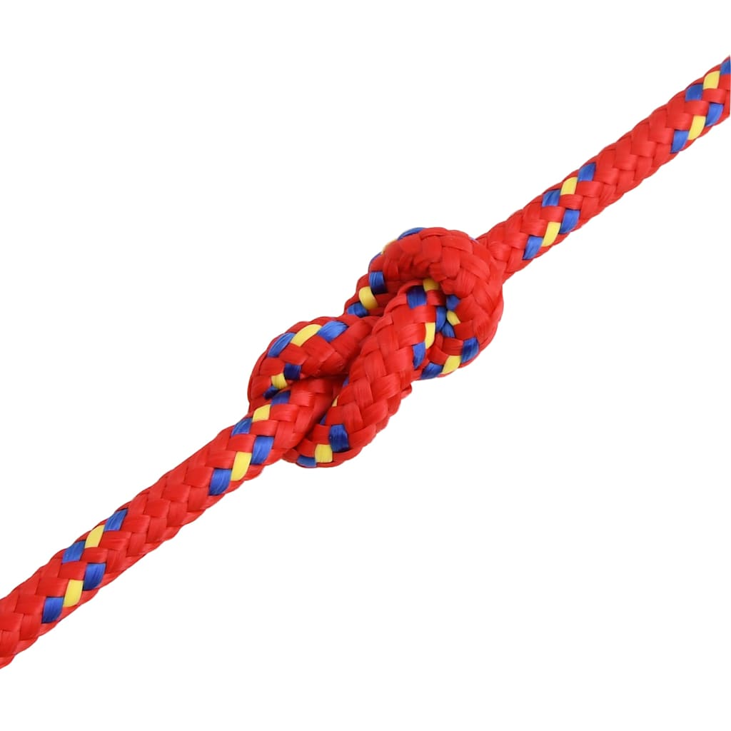 vidaXL Boat Rope Red 8 mm 250 m Polypropylene 5