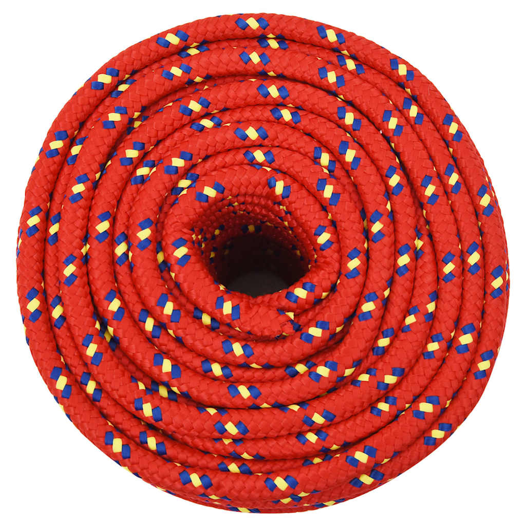 vidaXL Boat Rope Red 14 mm 100 m Polypropylene 3