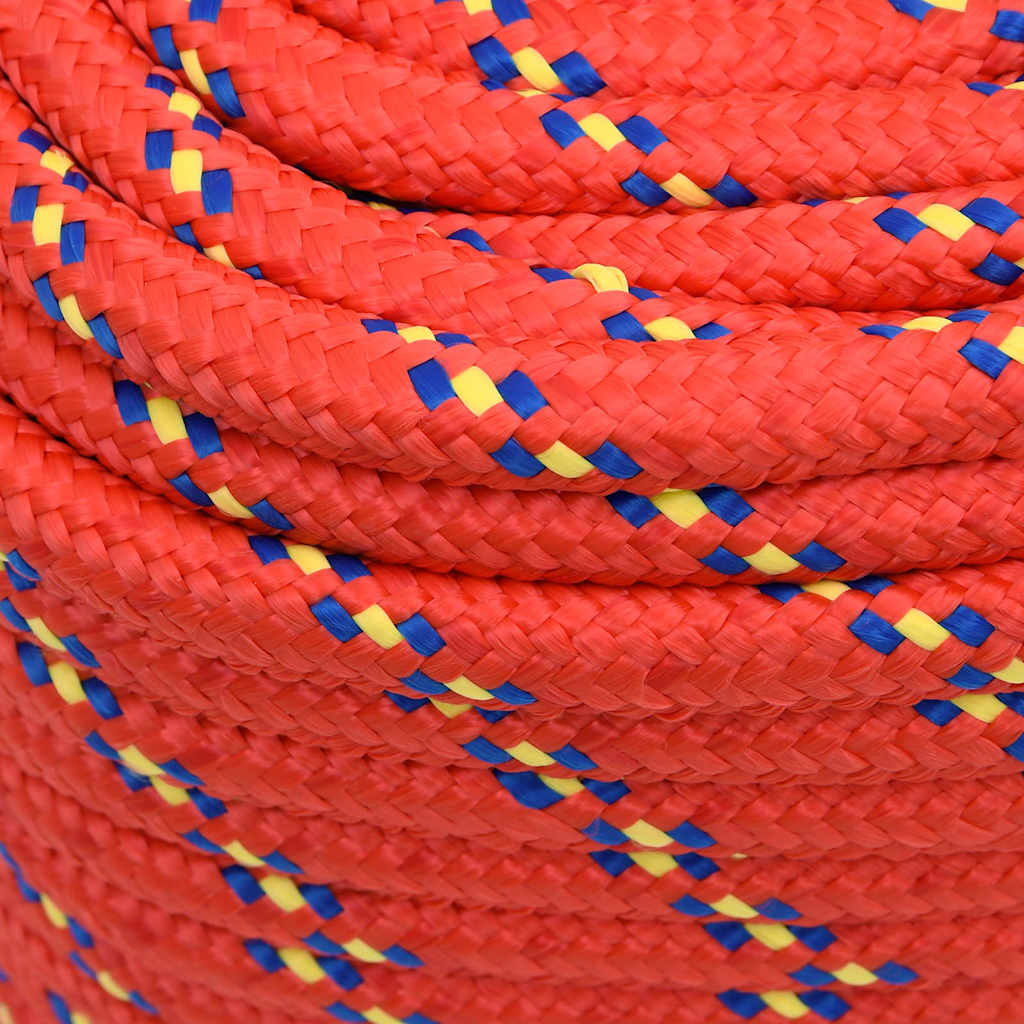 vidaXL Boat Rope Red 16 mm 100 m Polypropylene 4