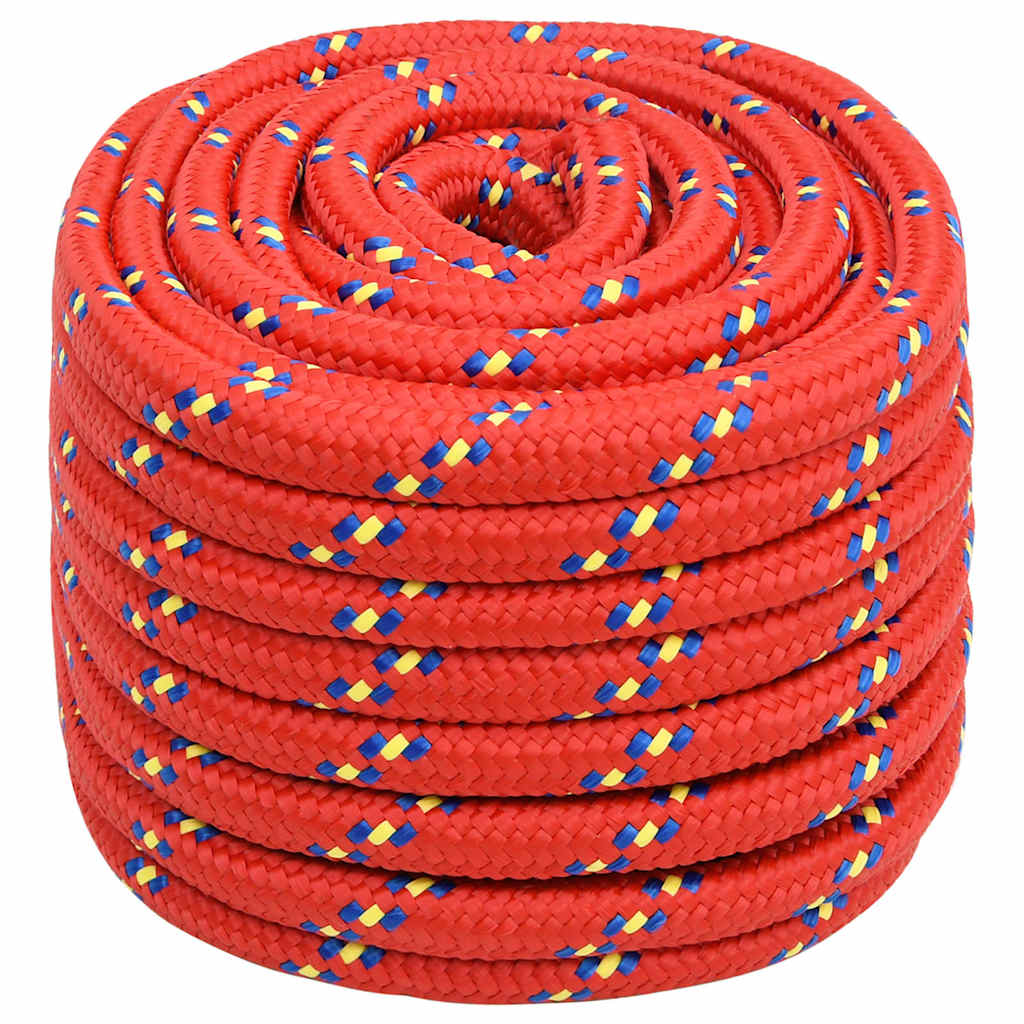 vidaXL Boat Rope Red 20 mm 50 m Polypropylene 2