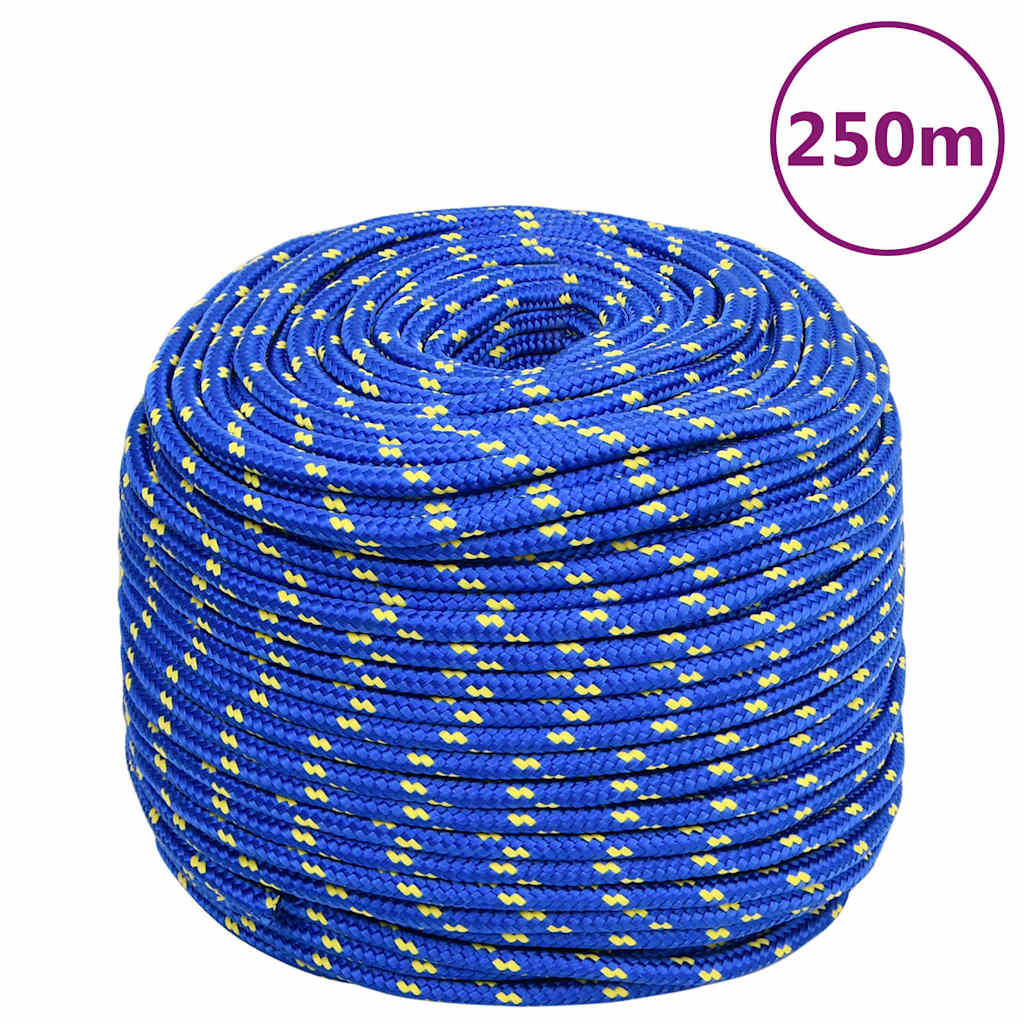 vidaXL Boat Rope Blue 8 mm 250 m Polypropylene 1