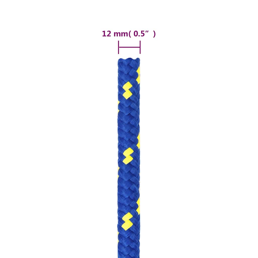 vidaXL Boat Rope Blue 12 mm 100 m Polypropylene 6