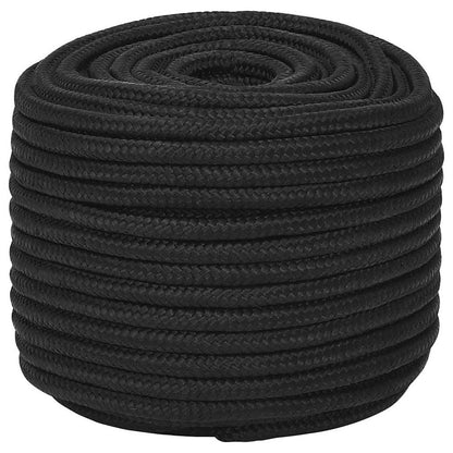vidaXL Boat Rope Full Black 12 mm 100 m Polypropylene 2
