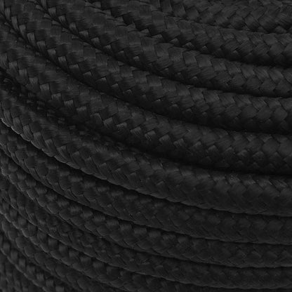 vidaXL Boat Rope Full Black 12 mm 100 m Polypropylene 4