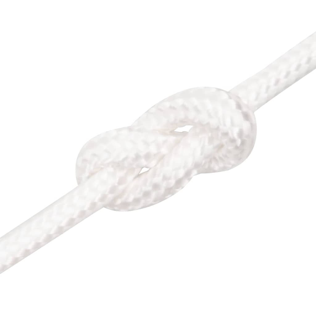 vidaXL Boat Rope Full White 8 mm 250 m Polypropylene 5