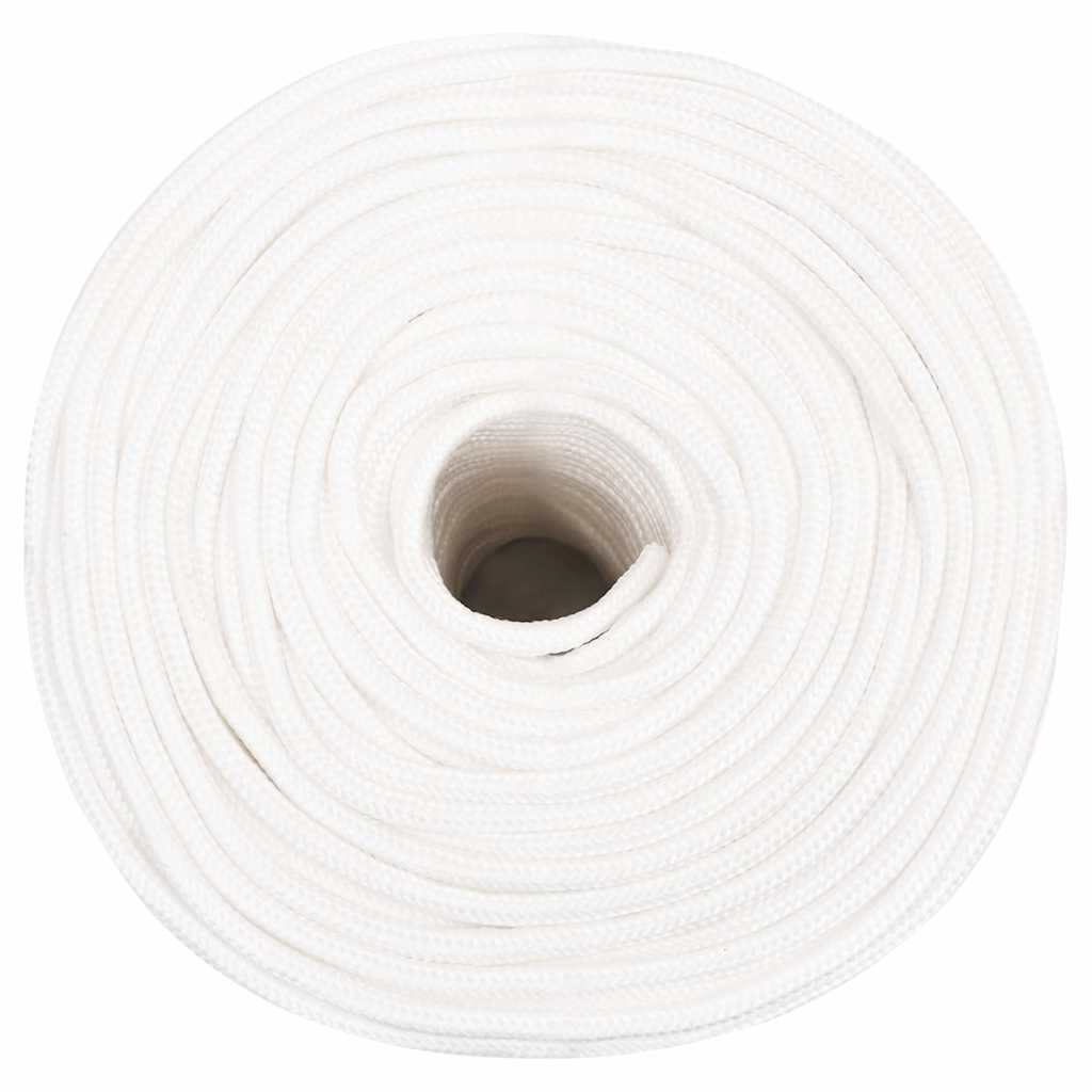 vidaXL Boat Rope Full White 10 mm 250 m Polypropylene 3