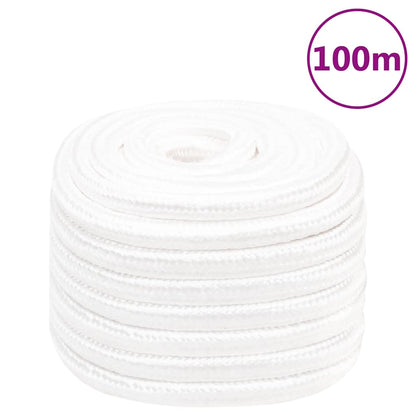 Boat Rope Full Polypropylene Length 100 m White 20 mm