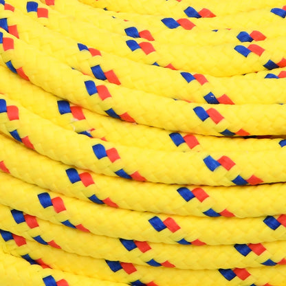 vidaXL Boat Rope Yellow 8 mm 250 m Polypropylene 4