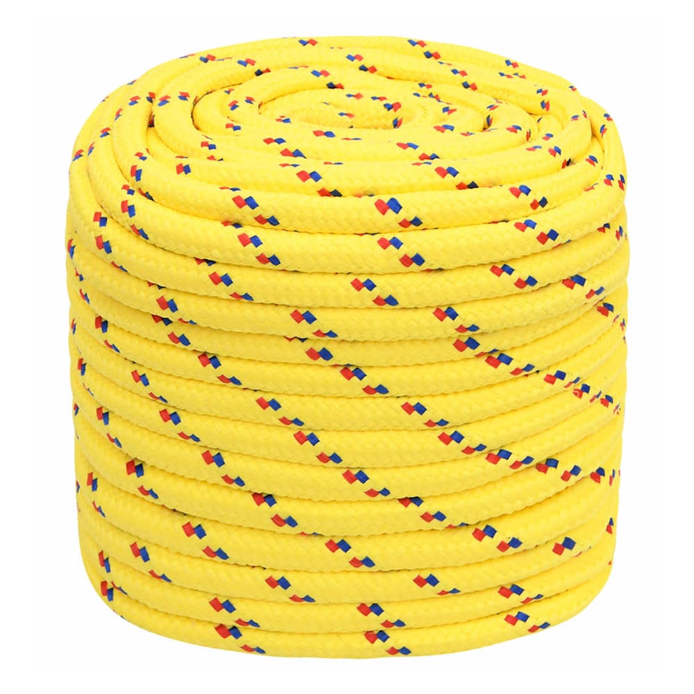 Boat Rope Polypropylene Length 100 m Yellow 18 mm