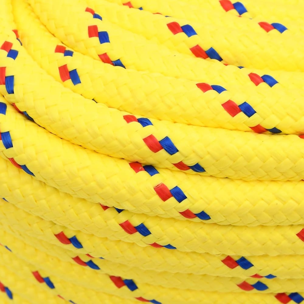 Boat Rope Polypropylene Length 100 m Yellow 18 mm