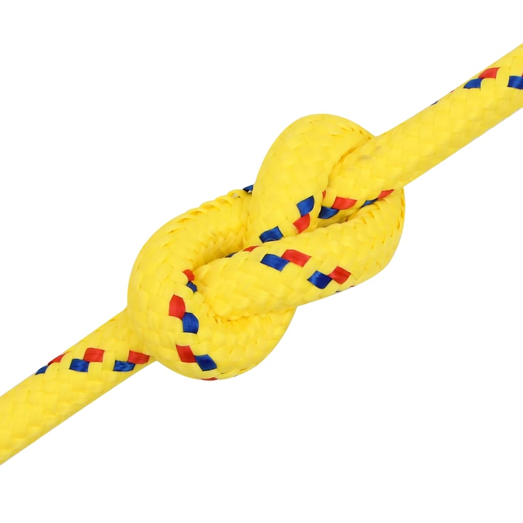 Boat Rope Polypropylene Length 100 m Yellow 18 mm