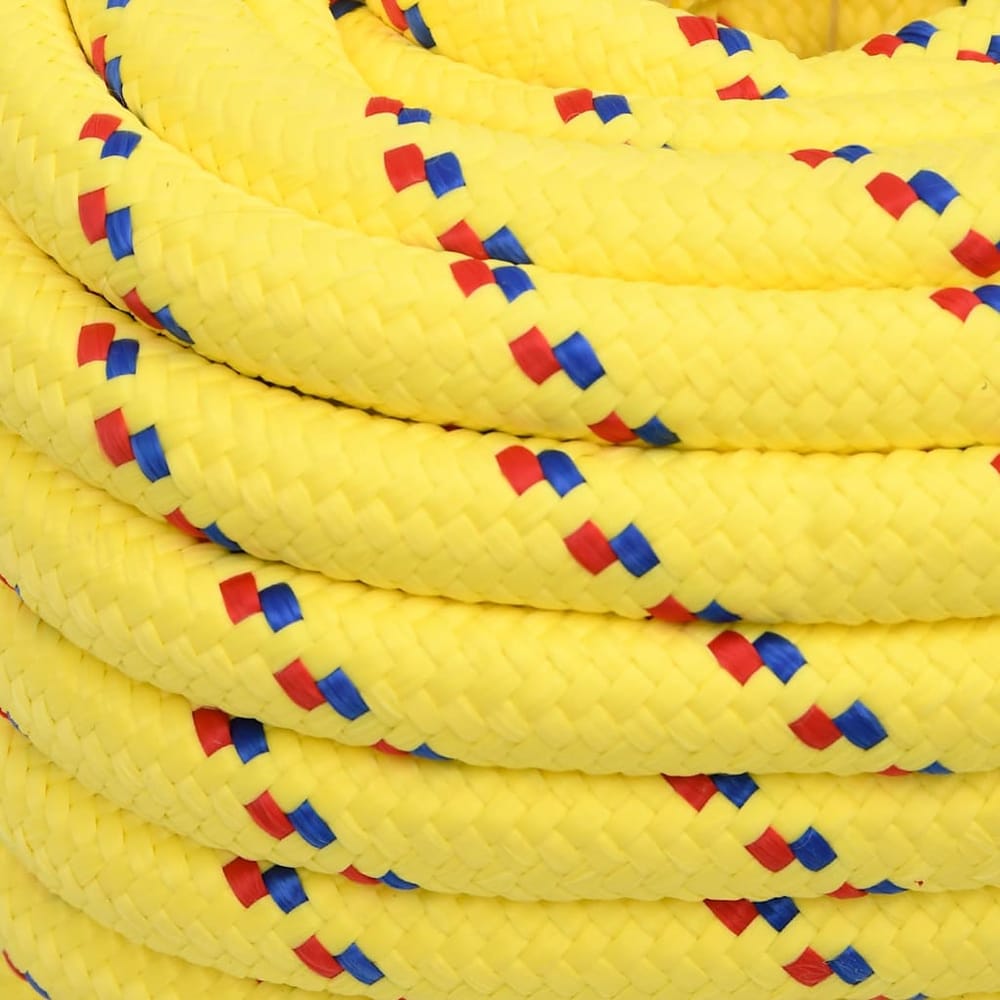 Boat Rope Polypropylene Length 50 m Yellow 20 mm