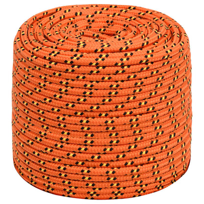 vidaXL Boat Rope Orange 8 mm 250 m Polypropylene 2