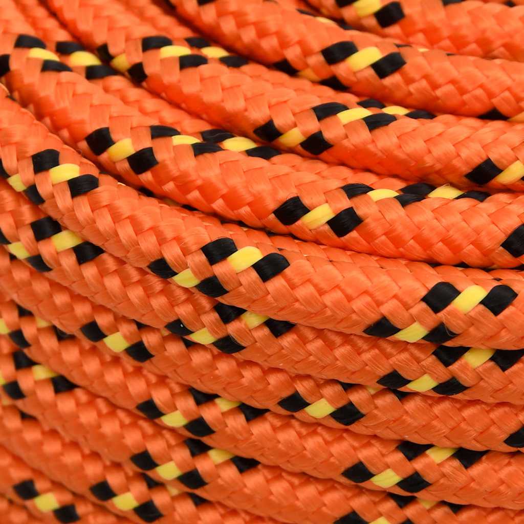 vidaXL Boat Rope Orange 8 mm 250 m Polypropylene 4