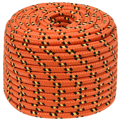 vidaXL Boat Rope Orange 14 mm 100 m Polypropylene 2