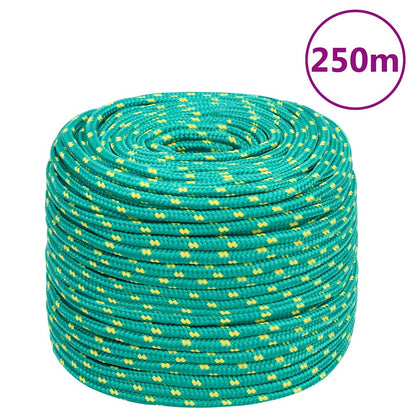 vidaXL Boat Rope Green 8 mm 250 m Polypropylene 1