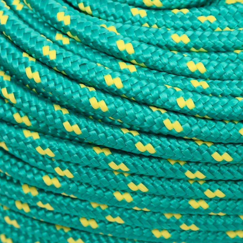 vidaXL Boat Rope Green 8 mm 250 m Polypropylene 4