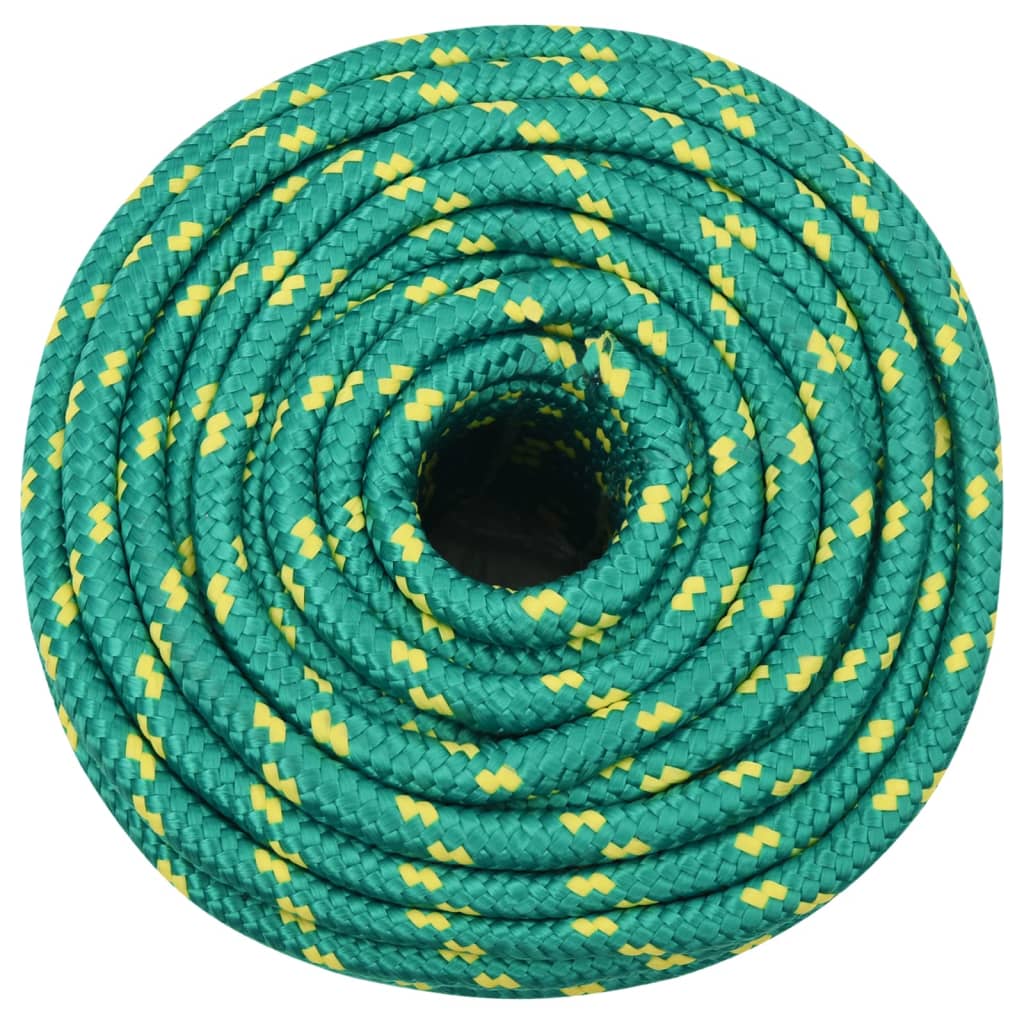 vidaXL Boat Rope Green 14 mm 100 m Polypropylene 3