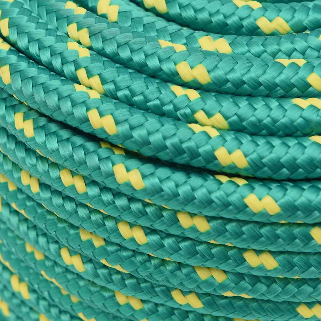 vidaXL Boat Rope Green 14 mm 100 m Polypropylene 4