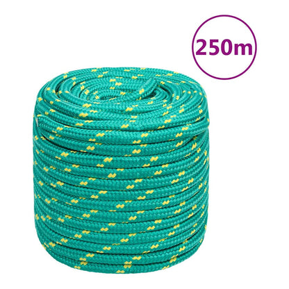 Boat Rope Polypropylene Length 250 m Green 16 mm