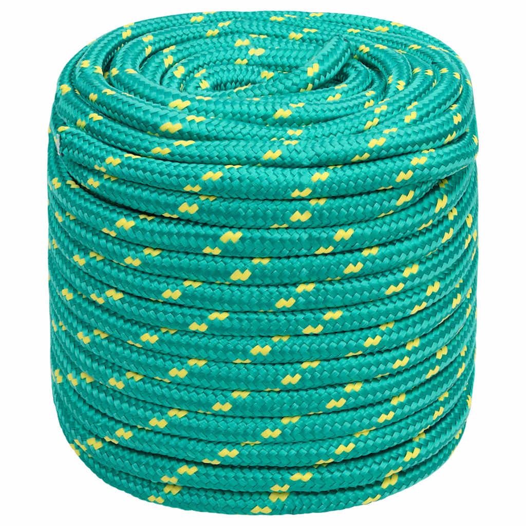 Boat Rope Polypropylene Length 100 m Green 18 mm