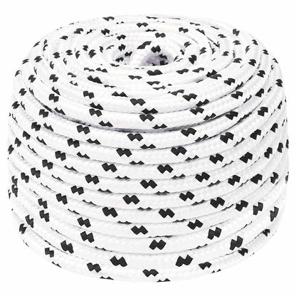 vidaXL Work Rope White 10 mm 100 m Polyester 2